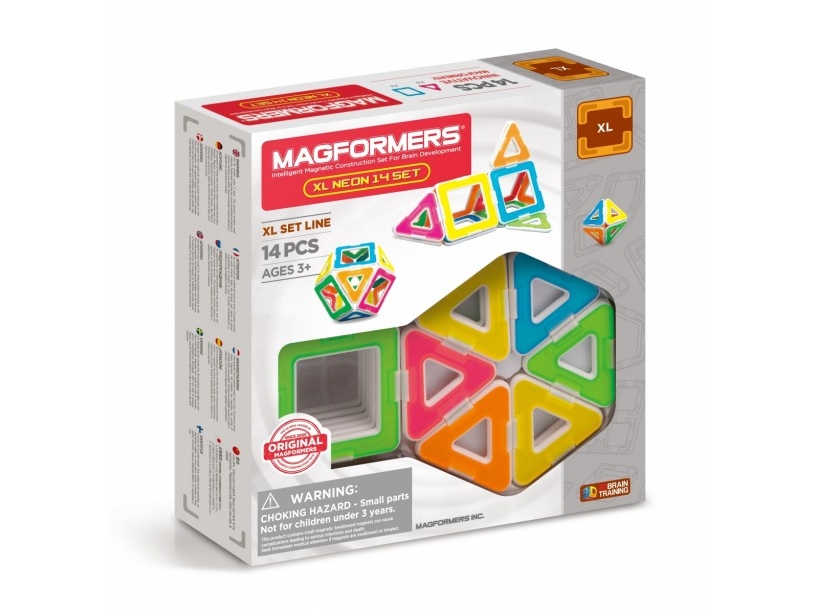 Magformers Neon Byggeklodser - 14 Stykker Gxp 699188