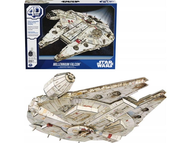 Spin Master Star Wars 4D Puslespil - Tusindårsfalken