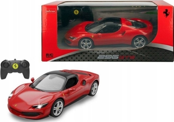 Rastar RC Ferrari 296 GTS i Rød - Fantastisk Tilbud!
