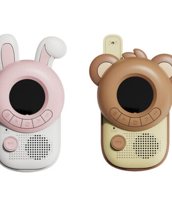 Rosa Walkie Talkies til Børn – Kanin og Bjørn Eventyr!