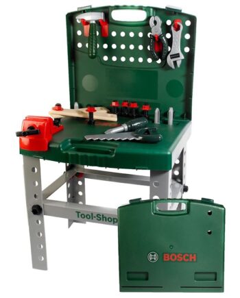 Grøn Bosch Mini Værktøjsbænk – Sjovt Legetøj til Håndværkere