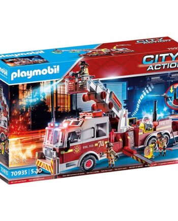 Multifarvet Playmobil Brandbil med Stige – Eventyr til Børn!