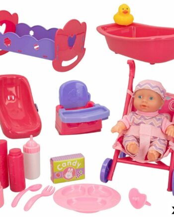 Dukke Tilbehør Colorbaby - 4 Enheder til Fantastisk Pris