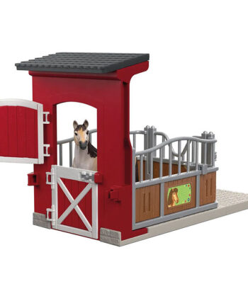 Multifarvet Schleich Ponyboks med Mustang Hoppe - Fantastisk!