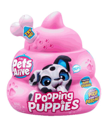 Rosa Pets Alive Pooping Puppies - Sjovt kæledyrsspil!