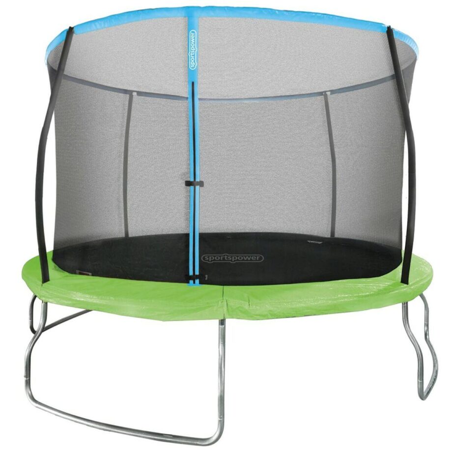 Juniortrampolin Med Sikkerhedsnet Aktive 366 266 366 - Aktive Coolbaby  - 8412842540859