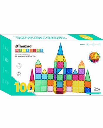 Magnetic Tiles Byggesæt 100 Stk - Magnetic Tiles Coolbaby  - 5714902043083