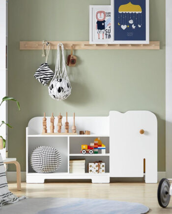 Hvid Kommode Til Legetøj Skandinavisk Look 110x25x60 - Sobuy Coolbaby