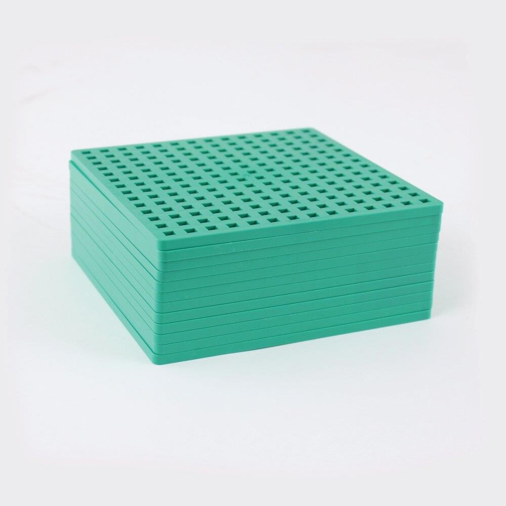 Grøn Plus-Plus Mini Byggeplade - Kreativ Byggeplatform