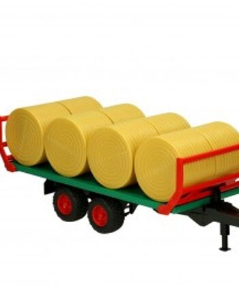 Bruder Rundballevogn Med Rundballer - Bruder Coolbaby  - 4001702022204