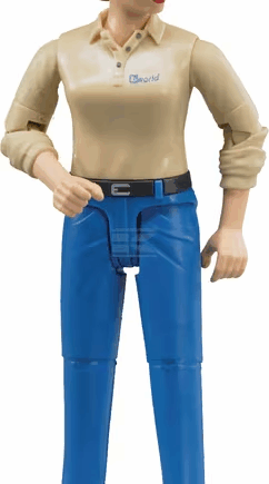 Bruder Kvinde Blå Cowboybukser - Bruder Coolbaby  - 4001702604080