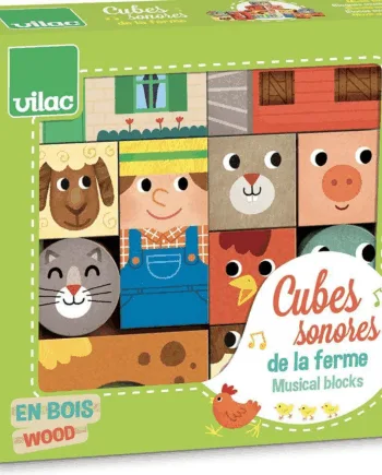 Træklodser Lyd Bondegård - Vilac Coolbaby  - 3048700021021