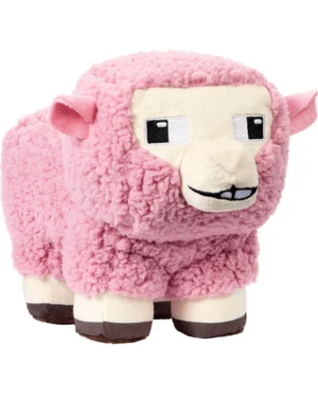 Pink Minecraft Får Bamse - Coolbaby