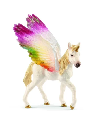 Schleich Regnbue Enhjørning Med Vinger Føl - Schleich Coolbaby  - 4055744020438