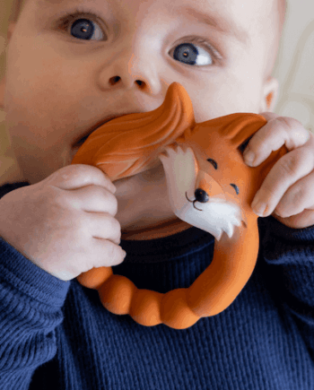 Bidering Ræv Natruba Naturgummi Sundt Legetøj Til Baby - Natruba Coolbaby  - 0 710535559835