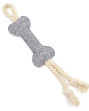 Lys Grå Quilt Legetøj Med Reb - By Doodle Dog Coolbaby