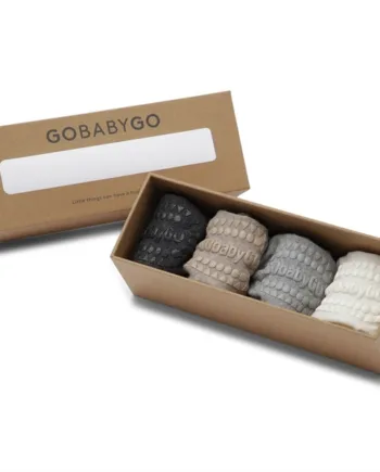Gobabygo Strømper Skridsikre Bambus Combo Box Sand - Gobabygo Coolbaby  - 5712736004454