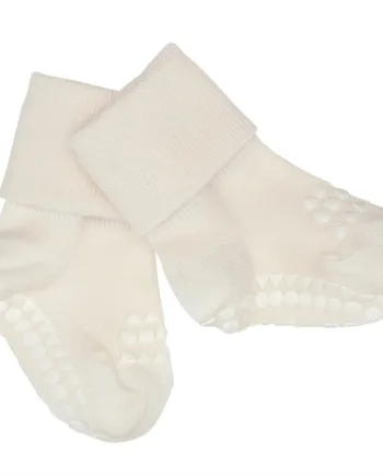 Hvid Gobabygo Strømper Bambus Off White - Gobabygo Coolbaby  - 5712736000821