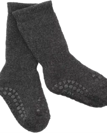 Gobabygo Strømper Tyk Bomuld Dark Grey Melange - Gobabygo Coolbaby  - 5712736001132
