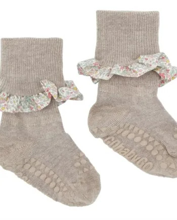 Gobabygo Strømper Bambus Sand Liberty Flæse - Gobabygo Coolbaby