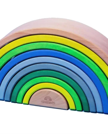 Grøn Grimms Regnbue Stor Neon Dele - Grimm's Coolbaby  - 4048565150507