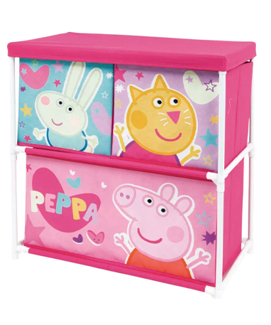 Gurli Gris Opbevaringsreol Med Kasser - Coolbaby