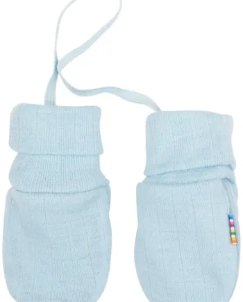 Joha Luffer Uld Lyseblå Tommelfinger - Joha Coolbaby
