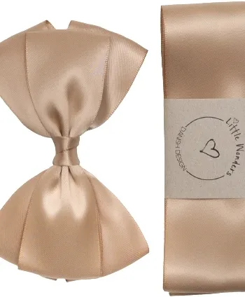 Little Wonders Dåbsbånd August Silke Satin Tan - Little Wonders Coolbaby  - 5714585046197