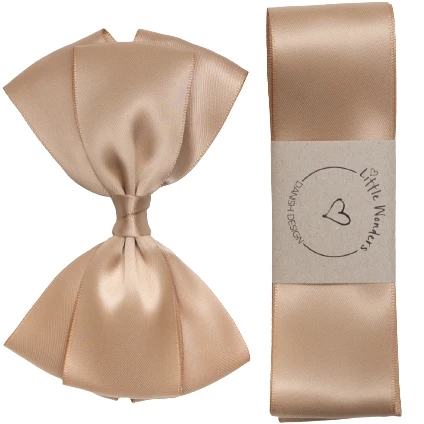 Little Wonders Dåbsbånd August Silke Satin Tan - Little Wonders Coolbaby - 5714585046197