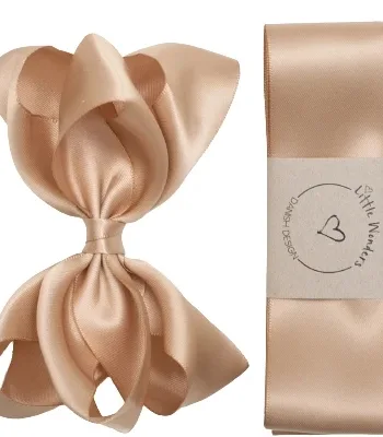 Little Wonders Dåbsbånd Bellis Silke Satin Tan - Little Wonders Coolbaby  - 5714585046210