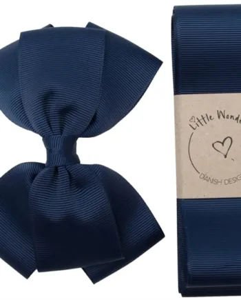 Little Wonders Dåbsbånd Konrad Grosgrain Navy Blå - Little Wonders Coolbaby  - 5714585017074