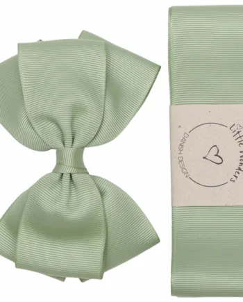 Grøn Little Wonders Dåbsbånd Konrad Grosgrain Støvet - Little Wonders Coolbaby  - 5714585037362