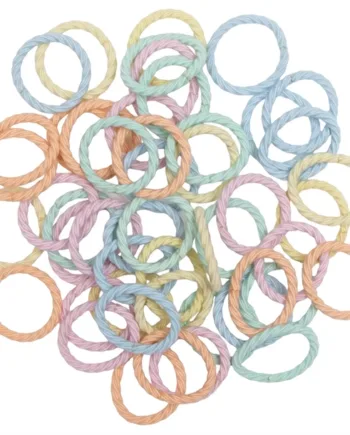 Little Wonders Mini Elastikker Wilma Pastelfarvede Stk - Little Wonders Coolbaby  - 5714585046975