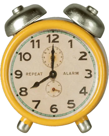 Vækkeur Mus Gul Maileg - Maileg Coolbaby  - 5707304142096