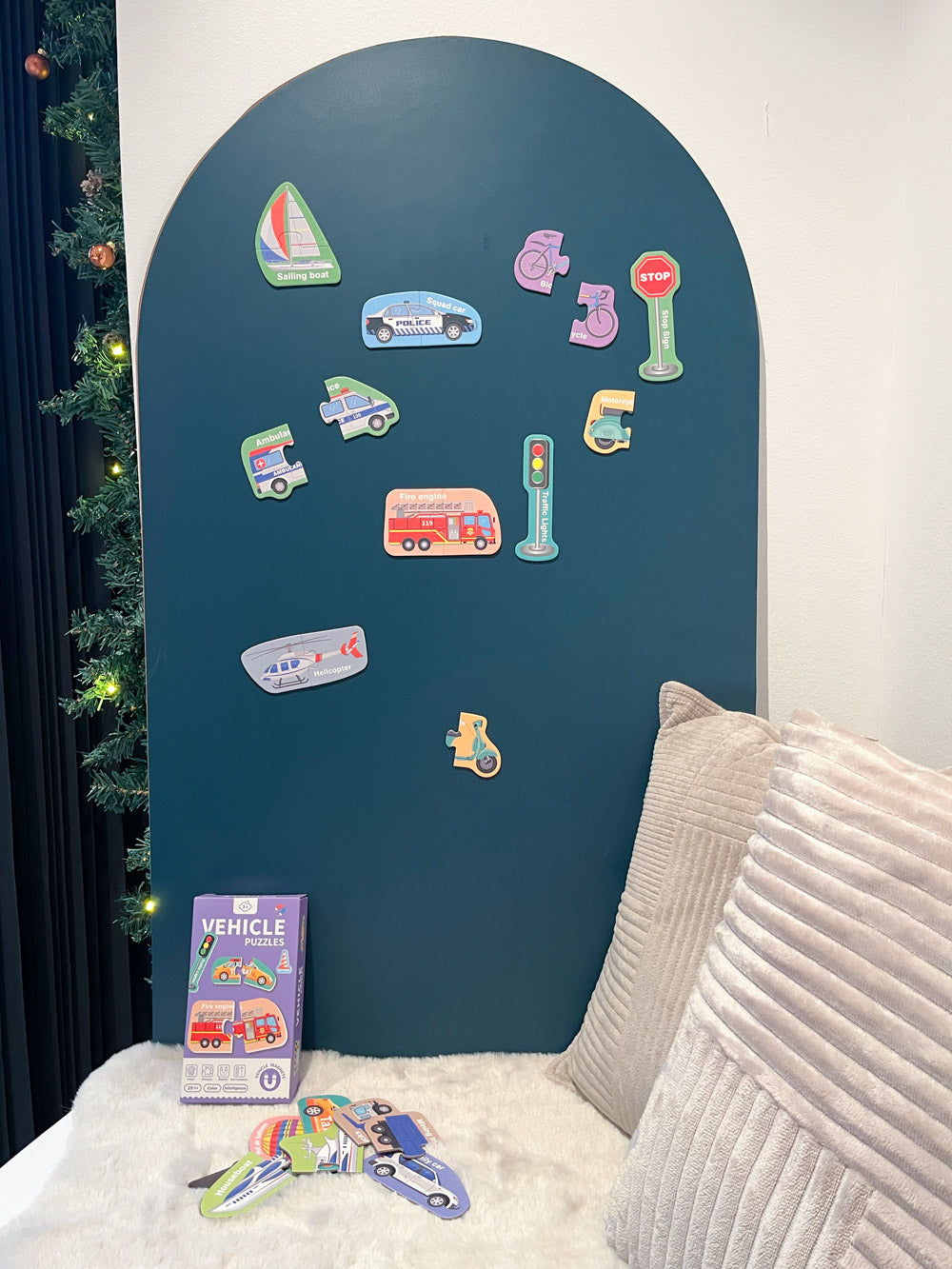 Trafik Puslespils Magneter Stk - Magnetbuen Coolbaby