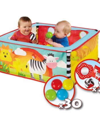 Zebra Boldebad Med Bolde Stk Legetøj - Worlds Apart Coolbaby  - 5013138645758
