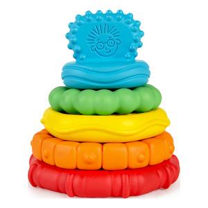 Baby Einstein Stack & Teethe Multi Tekstur Legesæt Med Bideringe Stk - Baby Einstein Coolbaby  - 074451123564
