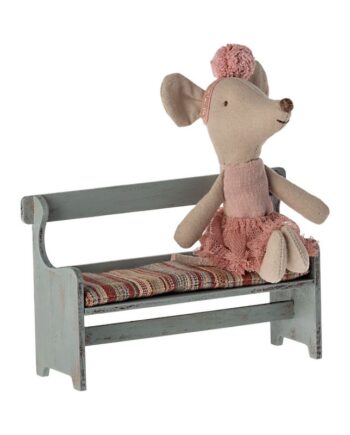 Bænk Træ Grå Hynde Maileg - Maileg Coolbaby  - 5707304131885