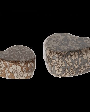 Hjerteæske Pilleæske Blomster Maileg Sæt Stk - Maileg Coolbaby  - 5707304134145