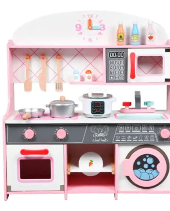 Pink Kids Zone Legekøkken - Kids Zone Coolbaby  - 5713570005188