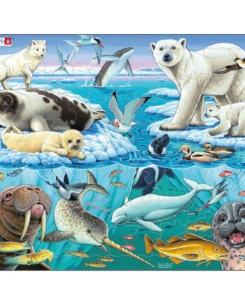 Puslespil Pap Brikker Isbjørn - Coolbaby  - 7023852115893