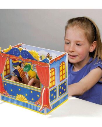 Bordteater Træ Med Dukker - Coolbaby