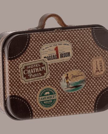 Metal Kuffert Brun Rejsekuffert Maileg Micro - Maileg Coolbaby  - 5707304133810