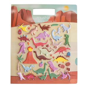 Mushie Reusable Sticker Set Dinosaurs Stk - Mushie Coolbaby  - 840355800128