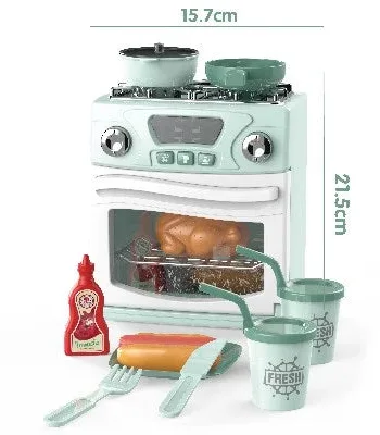 Little Home Komfur Ovn Elektrisk Med Tilbehør - Vestergaard Coolbaby  - 5700135002027