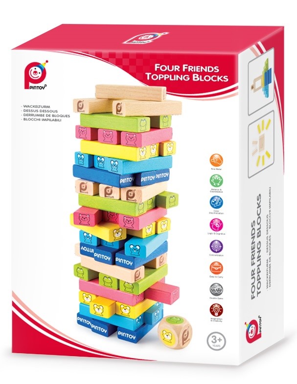 Pintoy Træ Stablespil Til Små - Pintoy Coolbaby - 6943478029545