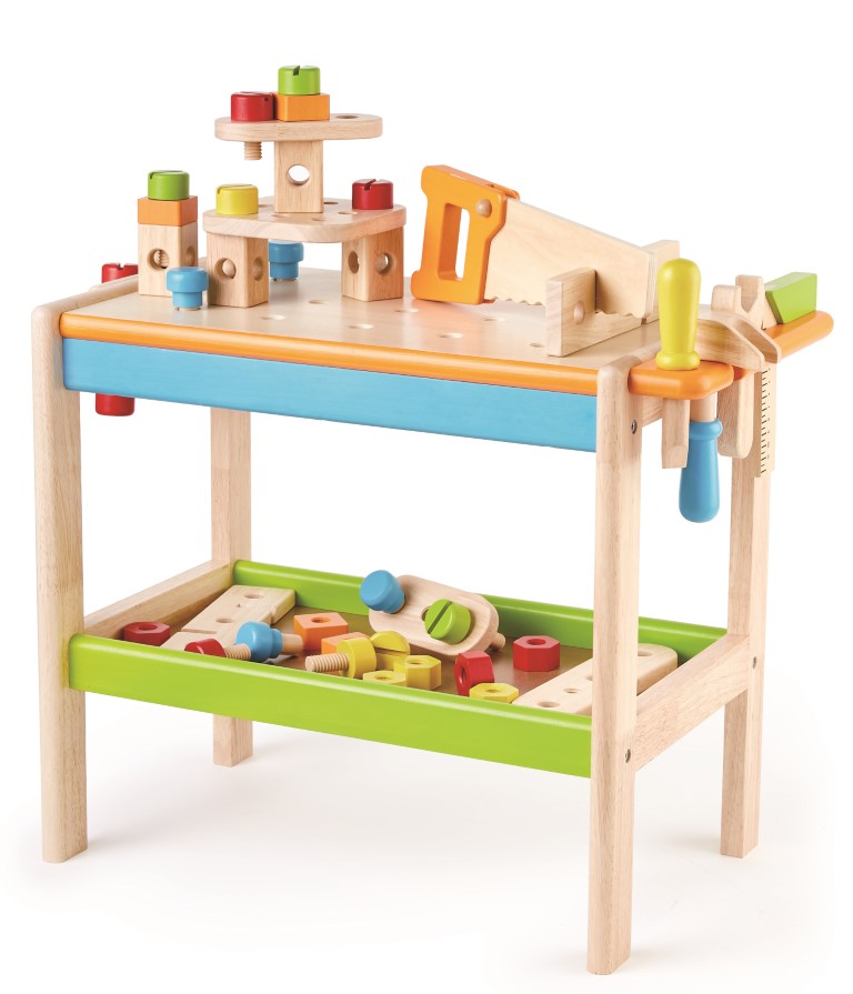 Pintoy Værktøjsbænk Til Børn Tilbehør Træ - Pintoy Coolbaby - 6943478028166