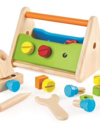 Pintoy Værktøjskasse Til Børn Tilbehør Træ - Pintoy Coolbaby  - 6943478028333