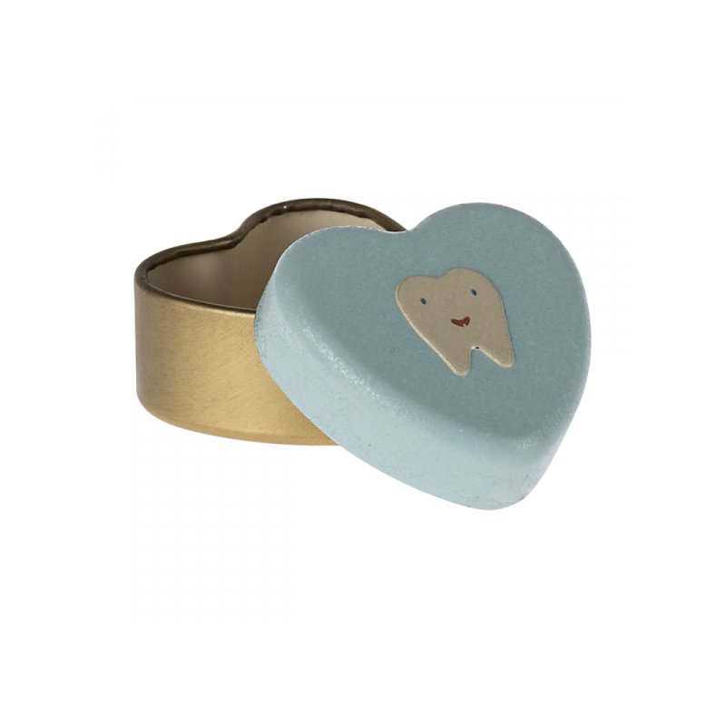 Tandæske Lys Blå Mælketænder Maileg Lille - Maileg Coolbaby - 5707304134114