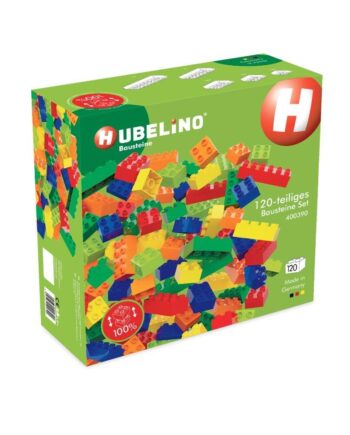 Hubelino Byggesæt Klodser Farvede 120 Stk - Coolbaby  - 4250331400390